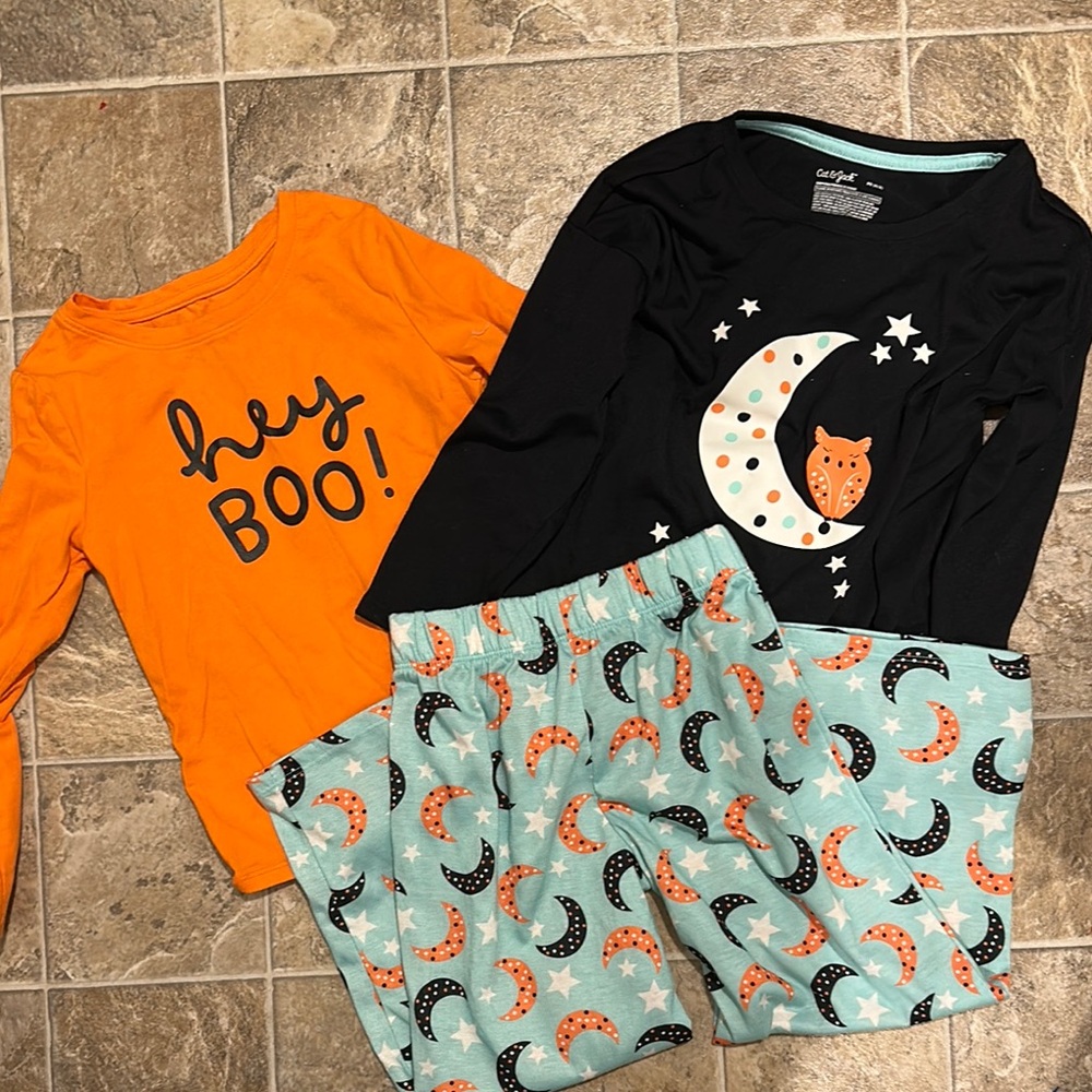 3pc Halloween - pjs & shirt